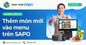 Thêm món trên sapo